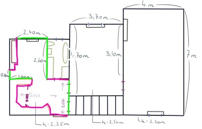 2-Zimmer Altbauwohnung mit Terrasse und Parkplätzen