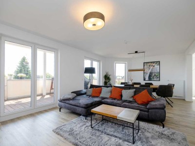 Leben im Ortskern - Großzügige Eigentumswohnung mit Dachterrasse und Panoramablick in Neuenkirchen!