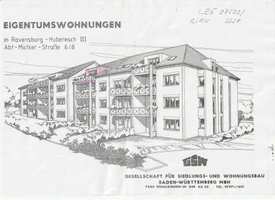 Tolle 2-Zimmer Wohnung mit Balkon in Ravensburg