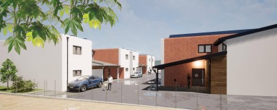 Reihenhaus in Neudörfl, Fabriksgelände