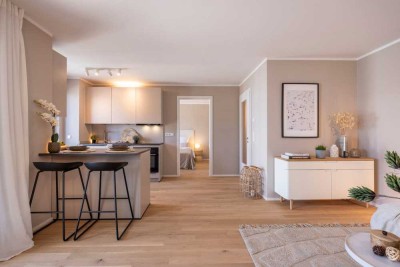 *Erstbezug im Grünen – Stilvolle 3-Zimmer-Wohnung mit hochwertiger Ausstattung und Garten*