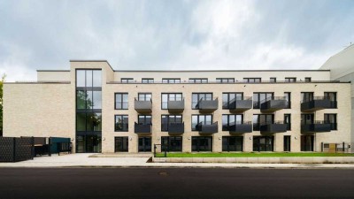 Neubau: Helle 1-Zimmer-Wohnung mit Einbauküche und Terrasse im Geist-Viertel