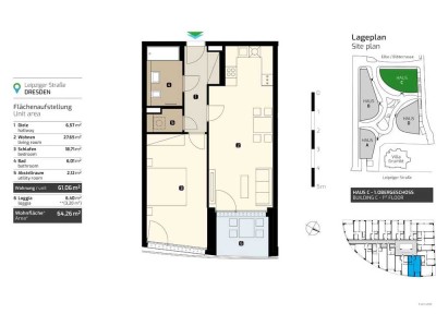 Erstbezug mit Balkon: Stilvolle 2-Zimmer-Wohnung in Dresden