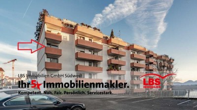 KN-Petershausen: 1-Zi.-ETW im 3.OG (mit Aufzug), West-Balkon und TG-Stellplatz - vermietet