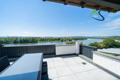 Klimatisierte Dachterrassenwohnung mit traumhaftem Ausblick auf die Donau