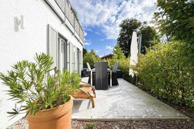 Moderne 3-Zimmer-Erdgeschosswohnung mit Gartenanteil