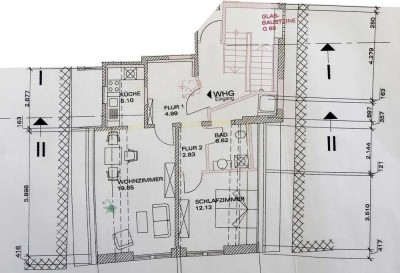 2-Zimmer-Wohnung in zentraler Lage in Bad Neustadt an der Saale ab 01.01.2025 zu vermieten