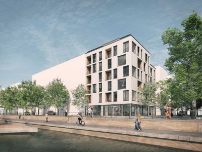 Erstbezug mit Dachterrasse: 3-Zimmer-Wohnung mit Seeblick, Loggia und gehobener Ausstattung