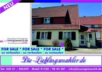 Hüpstedt | Charmante Doppelhaushälfte | separater Garten | Garage | ruhige Ortsrandlage