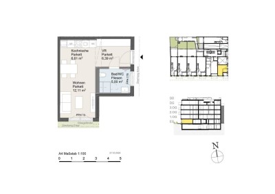 Nahe Vetmeduni! Straßenseitige Erdgeschoßgarconniere in Donaustadt zu vermieten!