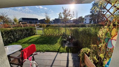 Neuwertige 3-Zimmer-EG-Wohnung mit eigenem Garten und Einbauküche in Frechen-Zentrum