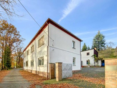 Zweifamilienhaus mit vielseitig nutzbarem Grundstück in Lauchhammer