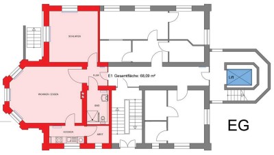 Ruhige, neuwertige 2-Zimmer-EG-Wohnung mit gehobener Innenausstattung in Naumburg