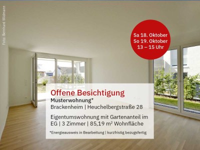 Offene Besichtigung: 18. + 19. Oktober von 13 bis 15 Uhr