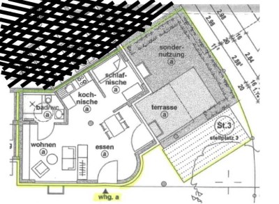 Stilvolle 2-Raum-EG-Wohnung mit Garten in Schorndorf