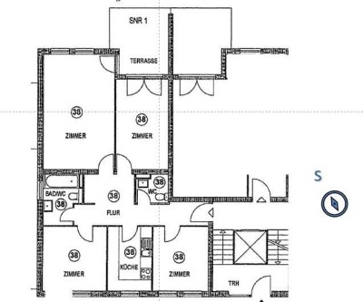 möblierte 4-Raum-Wohnung mit 2 Bädern, Garten, EBK für 12 Monate