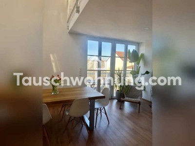 Tauschwohnung: Wunderschönen Galleriewohnung mit Balkon und EBK