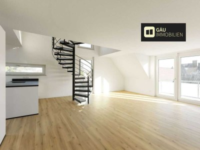 Neubau-KfW 55 EE Erstbezug: Maisonettewohnung mit moderner Ausstattung & Stellplatz