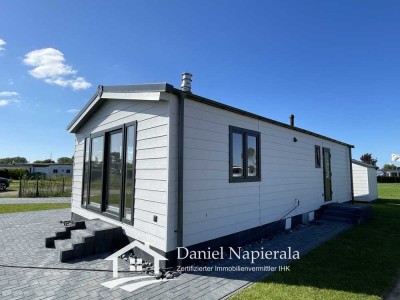 NEUBAU - Erstbezug:
Wohnen, in TOP Lage !
Traumhaftes Mobilheim direkt an der Ostsee in Sütel bei