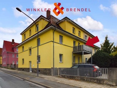 Helle und zentrumnahe 4-Zi-Wohnung im 1. OG mit Balkon