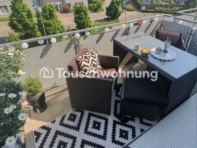 Tauschwohnung: Helle 2 Zimmer Wohnung mit 2 großen Balkonen