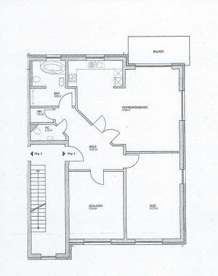 Geschmackvolle 3-Zimmer-Wohnung mit Balkon in Weinheim