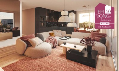 Wohntraum auf über 125 m². EH 40-Neubauwohnung mit 5 Zimmern, 2 Bädern und 2 Balkonen in Braunsfeld