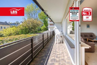 ruhige EG-Wohnung mit großer Loggia, großen Räumen und Garage