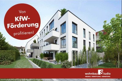 Energielevel A+ mit perfekter Anbindung - 3,5-Zi.-Neubau mit Sonnenterrasse, HWR und Gäste-WC!