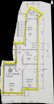 Freundliche und modernisierte 2-Raum-Wohnung mit Balkon in Wurzen