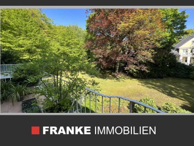 PRINZENHÖHE - GROSSE  WOHNUNG (125m²) MIT ZWEI BALKONEN - ABSOLUT RUHIGE GRÜNE LAGE