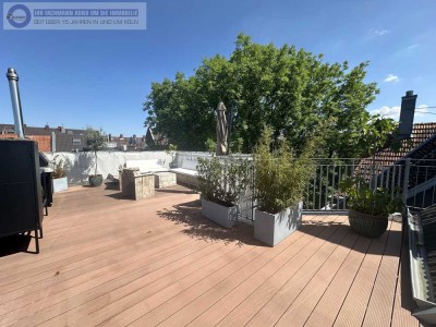 KERNSANIERTE ALTBAU DACHTERRASSEN 5 ZIMMER MAISONETTE WOHNUNG AM ERZBERGERPLATZ