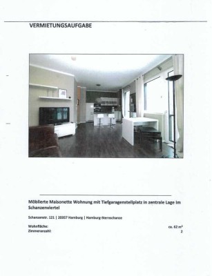 Exklusive, neuwertige 2-Zimmer-Maisonette-Wohnung mit geh. Innenausstattung mit EBK