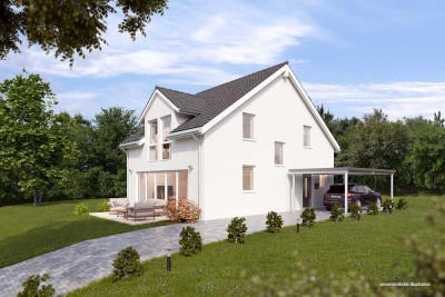 "Traumhaftes Wohnen für die junge Familie" Modernes EFH in herrlicher, sonniger Randlage von Köngen