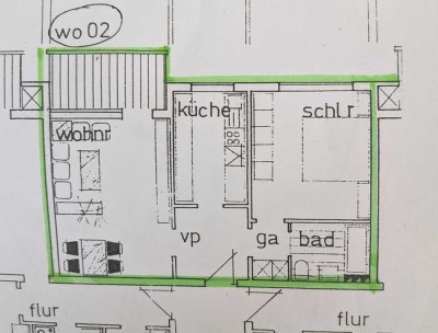 Helle 2-Zimmer Wohnung mit Stellplatz in Seenähe - kein Makler