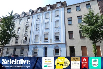 Schön geschnittene 50m²-Wohnung in Duisburg Hochfeld in unmittelbarer Parknähe & des Krankenhauses