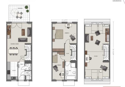 Stilvolles, neuwertiges 4-Zimmer-Reihenhaus mit gehobener Innenausstattung und EBK in Mainhausen