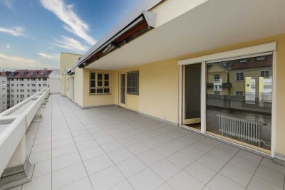 Penthousewohnung! Große 5-Zimmer-Wohnung mit 2 Dachterrassen in guter Lage in München-Neuhausen