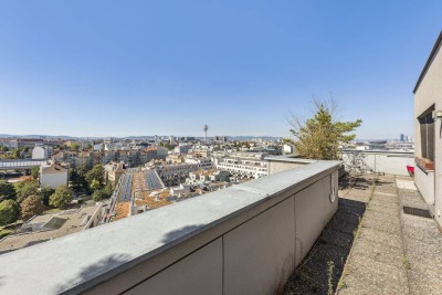 Zweizimmerwohnung mit ca. 41 m² Terrasse - Fernblick inklusive!