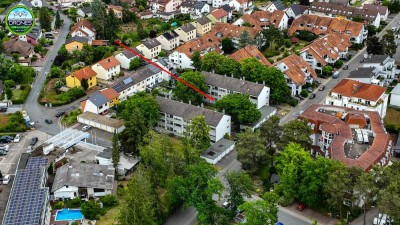 Exklusive 2-Raum-Hochparterre-Wohnung mit Einbauküche und Balkon
