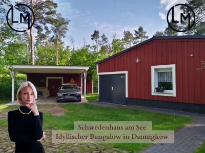 Schwedenhaus am See - Idyllischer Bungalow in Dannigkow