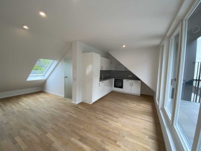 moderne Penthouse-Wohnung mit großer Dachterrasse über den Dächern Burtscheids zu vermieten