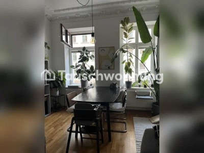Tauschwohnung: Renovierte 3 Zi-Altbauwohnung mit Balkon und Garten