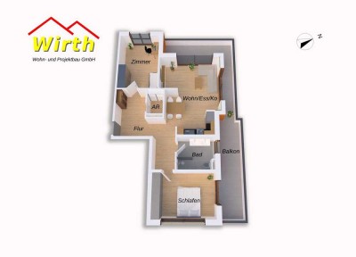 Wohnung 14	   -	97,27 m²