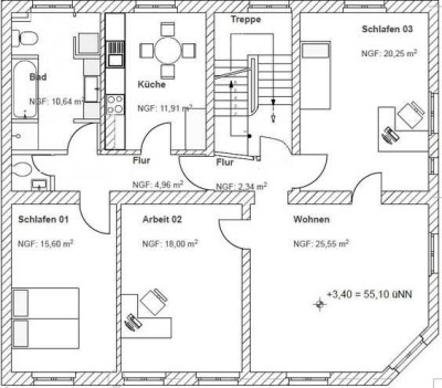 4-Zimmer-Altbau, Erstbezug nach Sanierung
