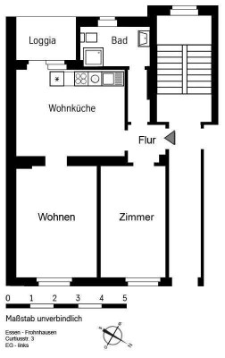 2-Zimmer-Wohnung in Essen Frohnhausen