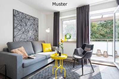 Ideale Lichtverhältnisse dank bodentiefer Fenster!!!