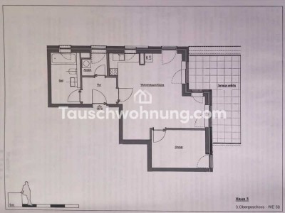Tauschwohnung: Moderne Neubauwohnung mit großer Terrasse zum Wohnungstausch