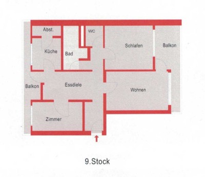 3,5-Zimmer-Wohnung mit Balkon in 72622, Nürtingen