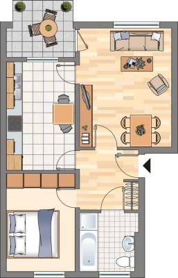 2-Zimmer-Wohnung in Dortmund Aplerbeck